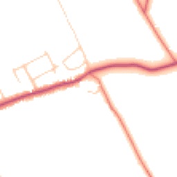 Daytime road noise heatmap for CH64 1UQ