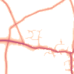 Daytime road noise heatmap for CH64 2TY