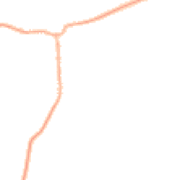 Night-time road noise heatmap for CH64 2UE