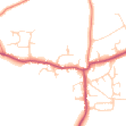 Daytime road noise heatmap for CH64 2XP