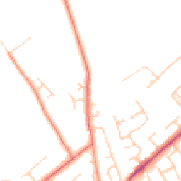 Daytime road noise heatmap for CH64 3SJ