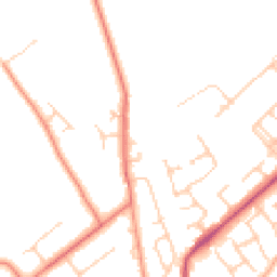 Daytime road noise heatmap for CH64 3SX