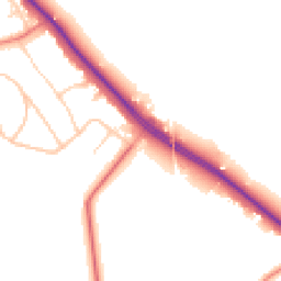 Daytime road noise heatmap for CH64 3TD