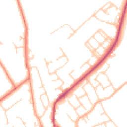 Daytime road noise heatmap for CH64 3TF