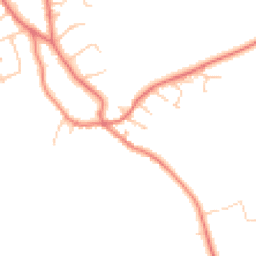 Daytime road noise heatmap for CH64 4BD