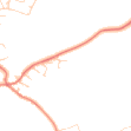 Daytime road noise heatmap for CH64 4BL