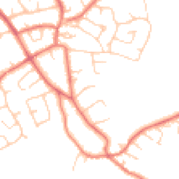 Daytime road noise heatmap for CH64 4DS