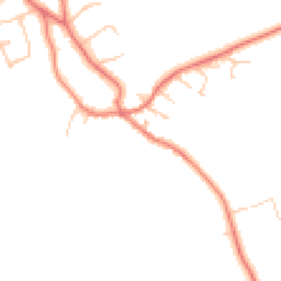 Daytime road noise heatmap for CH64 4HS