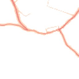 Daytime road noise heatmap for CH64 5AB