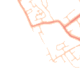 Daytime road noise heatmap for CH64 6QW