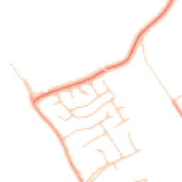 Daytime road noise heatmap for CH64 6RJ