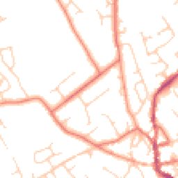 Daytime road noise heatmap for CH64 6RY