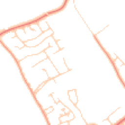 Daytime road noise heatmap for CH64 6SY
