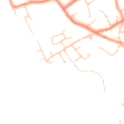 Daytime road noise heatmap for CH64 6TE