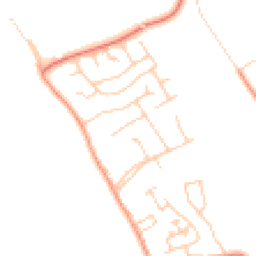 Daytime road noise heatmap for CH64 6TL