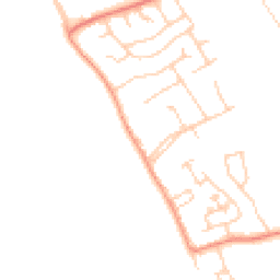 Daytime road noise heatmap for CH64 6TX