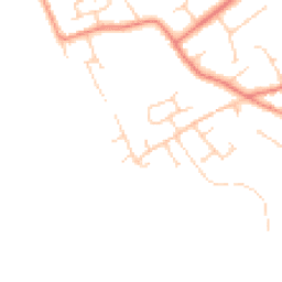 Daytime road noise heatmap for CH64 6TY