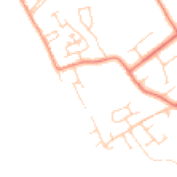 Daytime road noise heatmap for CH64 6TZ