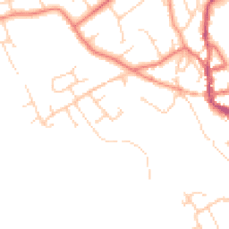 Daytime road noise heatmap for CH64 6UN