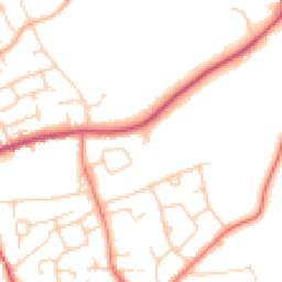 Daytime road noise heatmap for CH64 9PX