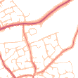 Daytime road noise heatmap for CH64 9QQ