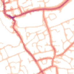 Daytime road noise heatmap for CH64 9RL