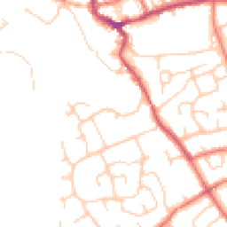 Daytime road noise heatmap for CH64 9SQ