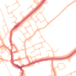 Daytime road noise heatmap for CH64 9TP