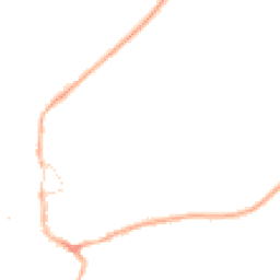 Night-time road noise heatmap for CH64 9TP