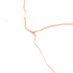 Night-time road noise heatmap for CH64 9WE