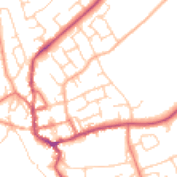 Daytime road noise heatmap for CH64 9XA