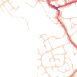 Daytime road noise heatmap for CH64 9XT