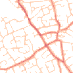 Daytime road noise heatmap for CH64 9YA