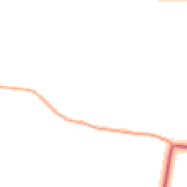 Daytime road noise heatmap for CM0 7BU