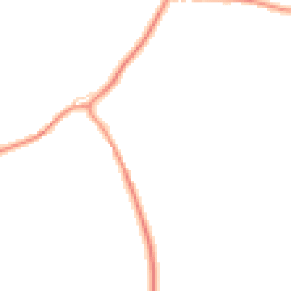 Daytime road noise heatmap for CM0 7HL