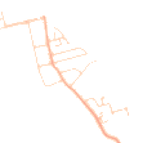 Daytime road noise heatmap for CM0 7NB