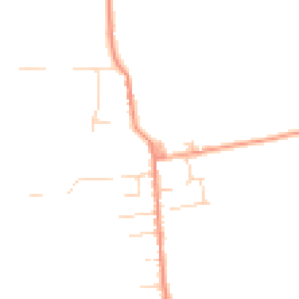 Daytime road noise heatmap for CM0 7TP
