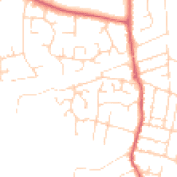Daytime road noise heatmap for CM0 8EN