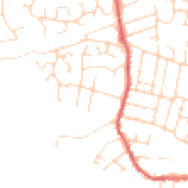 Daytime road noise heatmap for CM0 8EY
