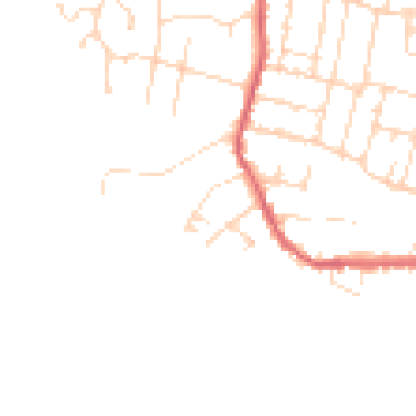 Daytime road noise heatmap for CM0 8HA