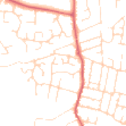 Daytime road noise heatmap for CM0 8SW