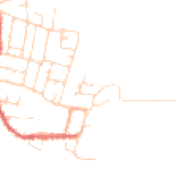 Daytime road noise heatmap for CM0 8SZ