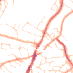 Daytime road noise heatmap for CM12 0AE