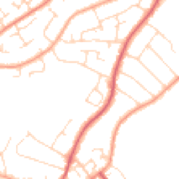 Daytime road noise heatmap for CM12 0AU