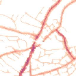 Daytime road noise heatmap for CM12 0BQ