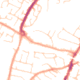 Daytime road noise heatmap for CM12 0BX