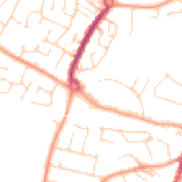 Daytime road noise heatmap for CM12 0BZ