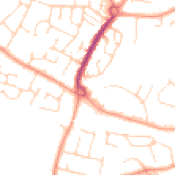 Daytime road noise heatmap for CM12 0DP