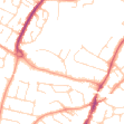 Daytime road noise heatmap for CM12 0DU