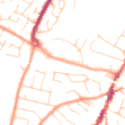 Daytime road noise heatmap for CM12 0DZ